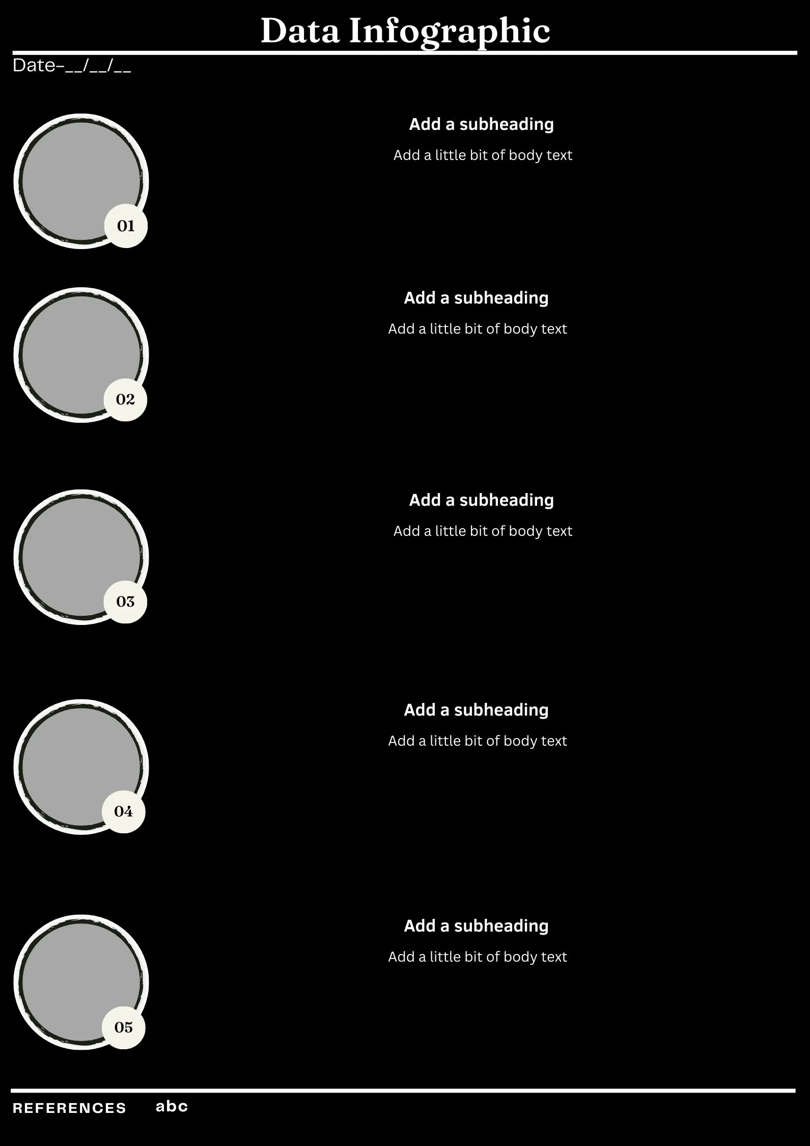 explain data infographic template